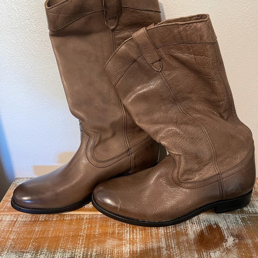 Frye Mid Calf Pull On Boots